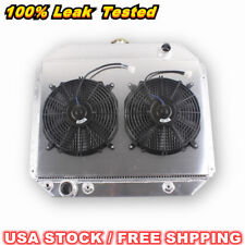 CC433 3Row Radiator&Fan For 1966-1979 Ford Bronco Truck F-100 F-150 F-250 F-350 picture