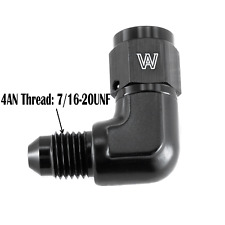 4AN Female to 4AN Male Flare 90 Degree Elbow Swivel Fitting Adapter Coupler AN4 picture