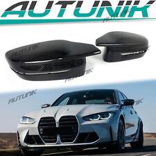 M Style Carbon Fiber Mirror Caps Replacement for BMW G80 M3 G82 G83 M4 G87 M2 picture