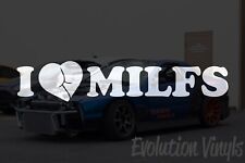 I Love MILFs Sticker Decal V1 DieCut Vinyl Window  Car Truck SUV JDM Single Moms picture