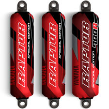 Red & Black Shock Covers Yamaha Raptor YFM 700 R *Special Edition* (Set of 3) picture
