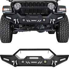 OEDRO Front Bumper for 2018-2024 Jeep Wrangler JL JLU w/ LED Lights & D-Rings picture