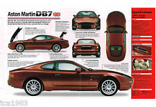 1996 / 1997 Aston Martin DB7 / DB-7 SPEC SHEET / Brochure / Catalog picture