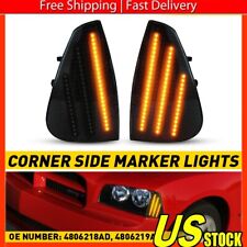 For 2006-2010 Dodge Charger Smoke Pair LED Side Marker Light Signal Corner Lamp picture