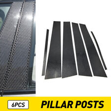 6Pcs Carbon Fiber Window Pillar Posts Door Trim For Infiniti G35 G37 2002-2013 picture
