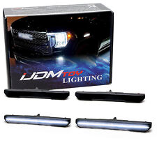 4pc Smoke Lens White Color LED Fender Side Markers For GMC 20+ Sierra 2500 3500 picture
