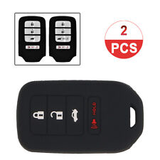 2PCS Silicone Key Fob Cover Case For Honda Accord Civic CRV Ridgeline 4 Buttons picture