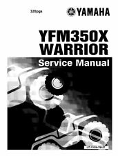 OEM 1987-2004 Yamaha Warrior YFM350x Service Manual PRO-GRADE COMB BOUND picture