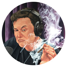 Elon Musk Smoking Sticker Joe Rogan Show Decal #RS34 picture