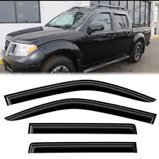 For 2005-2020 Nissan Frontier Crew Cab Window Visor Sun Rain Guards Vent Shade picture