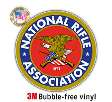 NRA NATIONAL RIFLE ASSOCIATION DECAL 3M STICKER MADE IN USA WINDOW CAR BIKE  picture