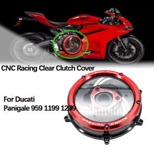 Transparent CNC Racing Clear Clutch Cover For Ducati Panigale 959 1199 1299 picture