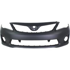 Front Bumper Cover For 2011-2013 Toyota Corolla w/ fog lamp holes Primed CAPA picture