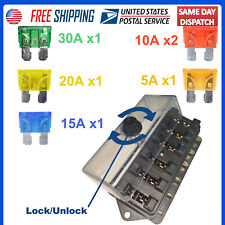6-Way Auto Blade Fuse Holder Box Block with Waterproof for Car Marine12V 24V picture