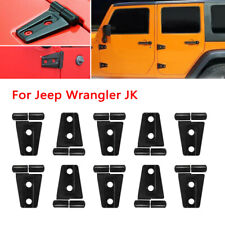 Hood & Door Hinge Cover for 2007-2018 Jeep Wrangler JK JKU Unlimited 10Pcs picture