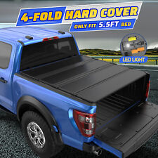 Hard Tonneau Cover For 2015-2023 Ford F-150 Truck Bed 5.5FT 4-FOLD W/ Hardware picture