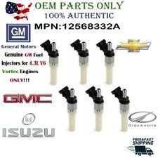 NEW OEM GM Spider x6 Fuel Injectors for 1996-2014 GMC Chevy Isuzu 4.3L V6 Vortec picture
