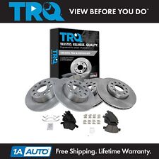 TRQ Front & Rear Ceramic Brake Pad & Rotor Disc Kit for VW Jetta Golf New picture