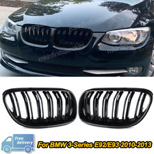 2X Gloss Black Front Kidney Grille for BMW E92 E93 Coupe 328i 335i 2011-2013 LCI picture