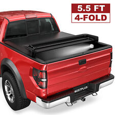 5.5FT Quad Fold/4 Fold Soft Truck Bed Tonneau Cover For 2015-2024 Ford F150 picture