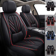 Fit For Toyota Car Seat Covers 5 Seats Front &Rear Full Set PU Leather Protector picture