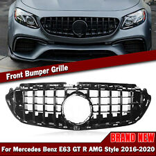 Front Bumper Grille Grill For E63 W213 GT R AMG style 2016-2019 2020 Black picture