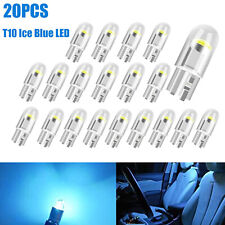 20Pcs Ice Blue T10 194 W5W 2825 LED Interior Map Dome License Plate Light Bulbs picture