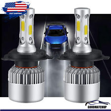 2 x H4 9003 LED Headlight Bulbs Conversion Kit High/Low Beam 6500K White 2-SIDE picture