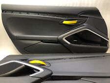 PORSCHE GT2RS GT3RS GTS GT4 GT4RS 991 911 LEATHER DOOR CARD SET RACING YELLOW picture