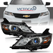 VICTOCAR Halogen Headlights Head Lamps Set for 2015-2019 Chevy Impala LH & RH picture