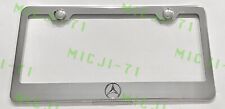 3D Mercedes Benz Raised Emblem Stainless Steel License Plate Frame Rust Free picture
