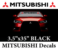 Mitsubishi Windshield Decal Car turbo Evolution DOHC Lancer Sport Sticker NEW picture