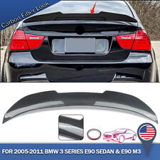 FOR 2005-2011 BMW E90 3 SERIES M3 SEDAN PSM STYLE CARBON LOOK TRUNK SPOILER WING picture