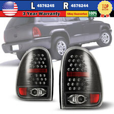 LED Tail Lights for 98-03 Dodge Durango 96-00 Caravan Rear Lamp Black Clear Pair picture