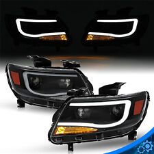 For Chevy Colorado 2015-2022 LED DRL Dual Square Projector Headlights picture