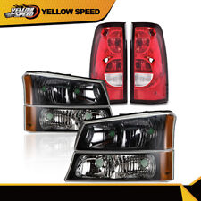 6Pcs Headlights & Tail Lights Fit For 2003-2006 Chevy Silverado 1500 2500 HD picture