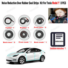 Noise Insulation Rubber For Tesla Model Y Car Door Seal Strip Kit Weatherstrip picture