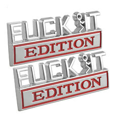 2X F*CK IT EDITION 3D Emblem Badges Sticker Decal for Chevy Car Truck Universal picture