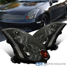Fits 03-05 Infiniti G35 2Dr Coupe HID Xenon Style Smoke Headlights Head Lamp L+R picture