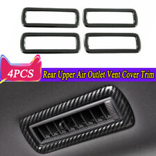4pc Carbon ABS Rear Upper Air Outlet Vent Cover Trim For Toyota Sienna 2021-2024 picture