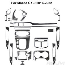 46Pcs For Mazda CX-9 2016-2022 Carbon Fiber Full Interior Kit Cover Trim picture
