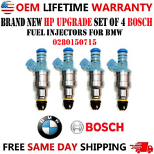 NEW BOSCH HP UPGRADE Set of 4 Fuel Injectors for 1987-1993 BMW 325i 2.5L V6 picture