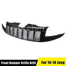 FRONT BUMPER HONEYCOMB MESH GRILLE GRILL FOR 2014-16 JEEP GRAND CHEROKEE picture