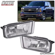Fit For 07-15 Chevy Silverado 1500 2500 3500 Tahoe ​Clear Bumper Fog Lights Pair picture
