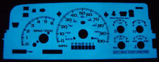 Blue/Green Glow Gauge Overlay For 96-99 Chevy Chevrolet Suburban/Tahoe/CK Truck picture