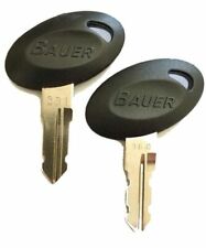 1 Pair (2 keys) Bauer 300 Series Precut Keys 301-360 RV Trailer Keys picture