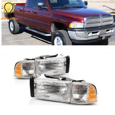For Dodge Ram 1500 3500 1994-2002 Left&Right Headlight Headlamp Chrome Housing picture