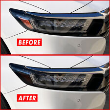 FOR 18-22 Honda Accord Headlight Side Marker SMOKE Precut Vinyl Tint Overlays picture