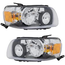 Headlight Set For 2005 2006 2007 Ford Escape Left and Right With Bulb 2Pc picture
