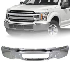 Fit 2009-2014 Ford F150 F-150 Chrome Front Bumper Face Bar W/O Sensor Fog Holes picture